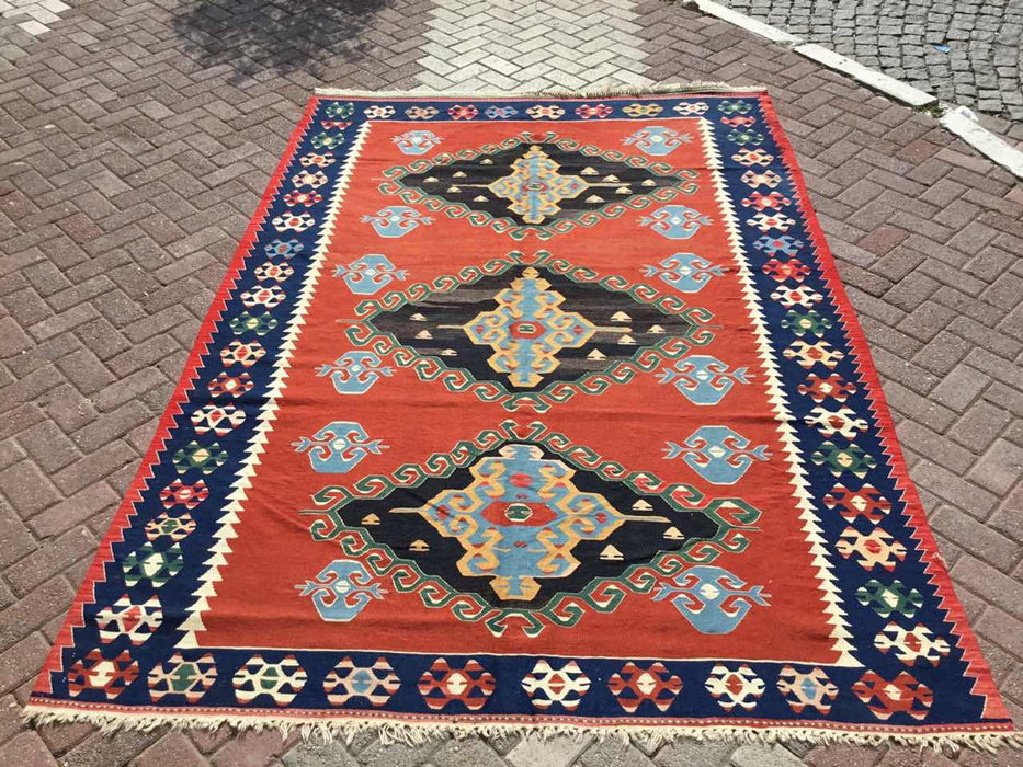 Vintage Kilim -matto 281cm x 191cm Itä-Turkki