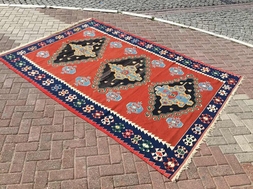 Vintage Kilim -matto 281cm x 191cm Itä-Turkki