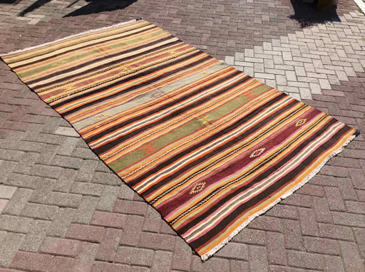 Vintage Kilim Rug 283cm x 170 cm fra Tyrkia