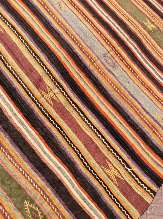 Vintage Kilim Rug 283cm x 170cm From Turkey