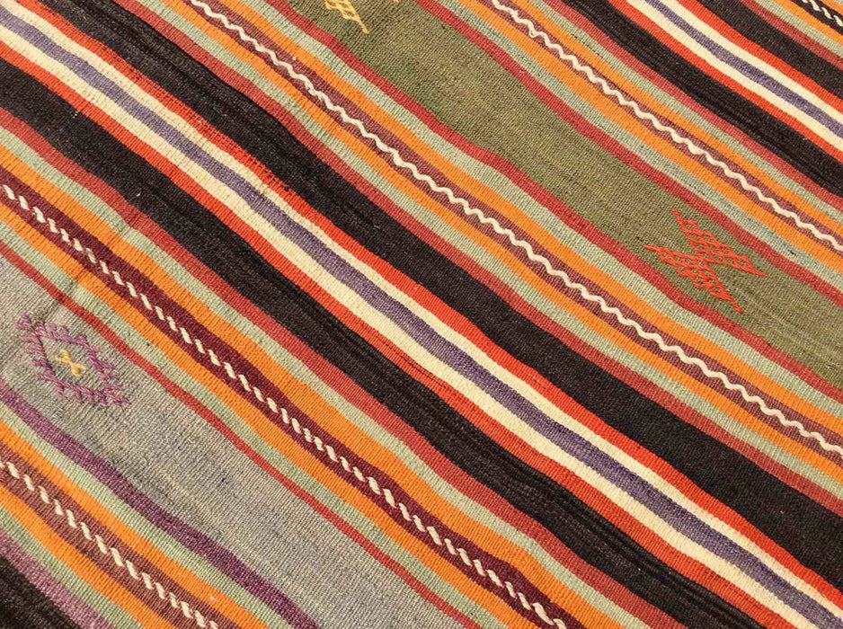 Vintage Kilim Rug 283cm x 170cm From Turkey