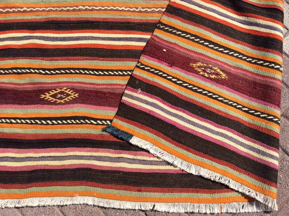 Vintage Kilim Rug 283cm x 170cm From Turkey