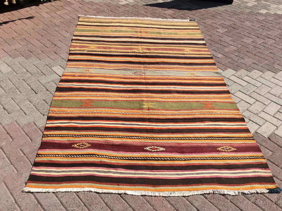 Vintage Kilim Rug 283cm x 170cm From Turkey