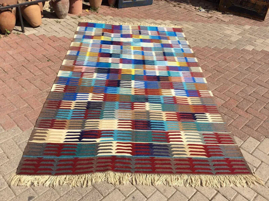 Vintage Kilim -matto 284cm x 172cm Käsintehty Turkki