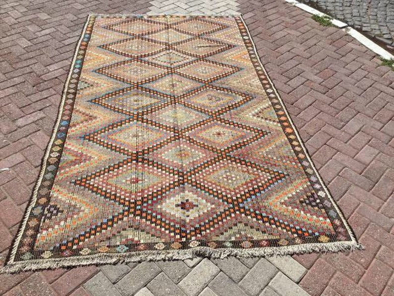 Vintage Kilim Rug 285cm x 165cm Eastern Turkey