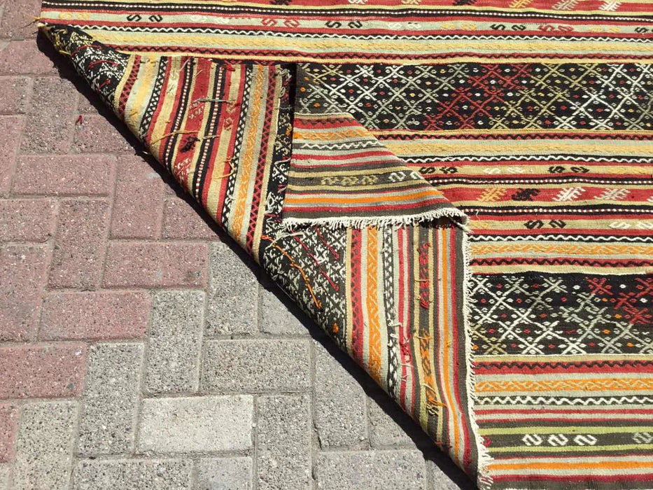 Vintage Kilim Rug 288cm x 147cm From Turkey