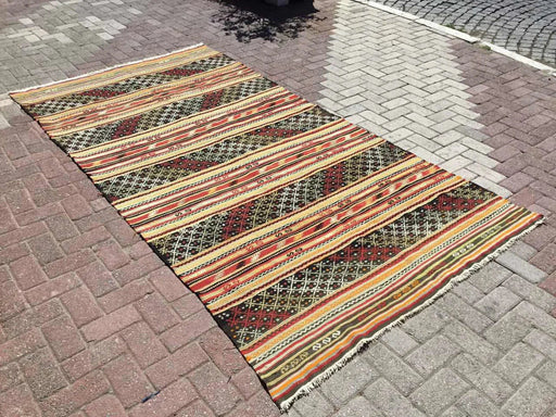 Vintage Kilim Rug 288cm x 147cm From Turkey
