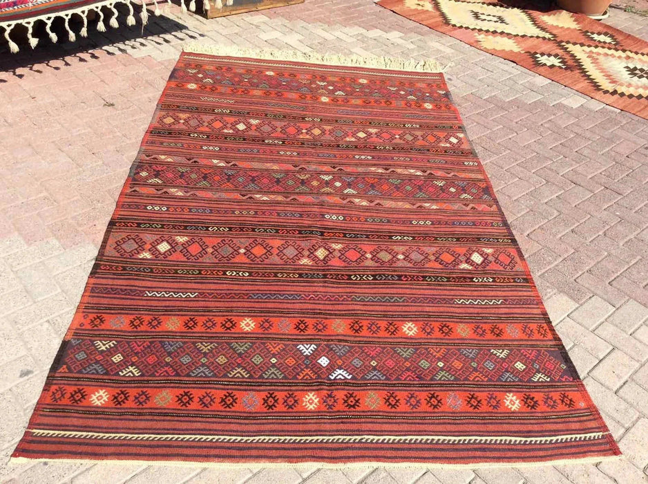 Vintage Kilim Rug 288cm x 176cm Handmade in Turkey