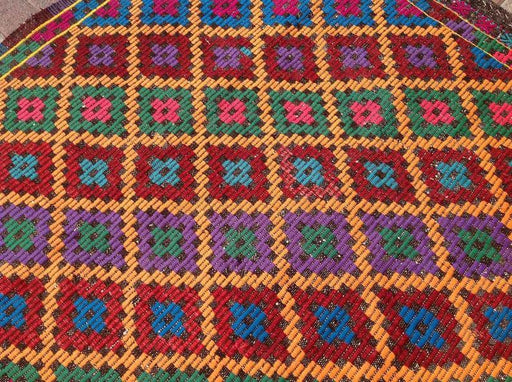 Vintage Kilim -matto 295cm x 193cm Käsintehty Turkissa