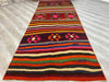 Vintage Kilim Rug 296cm x 116cm Made in Turkey