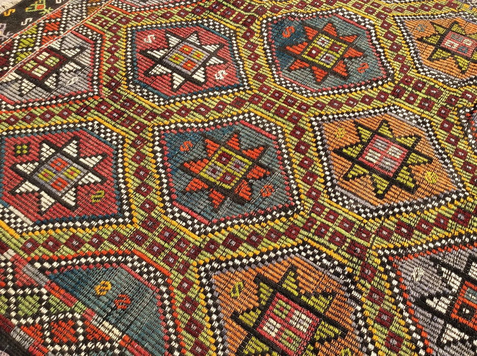 Tappeto Kilim vintage 303 x 187 cm in lana turca