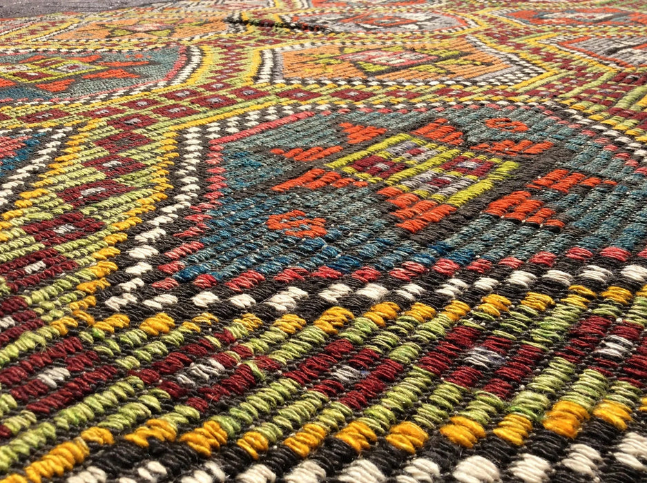 Tappeto Kilim vintage 303 x 187 cm in lana turca