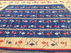 Vintage Kilim Rug 303cm x 190cm Blue Cream Wool