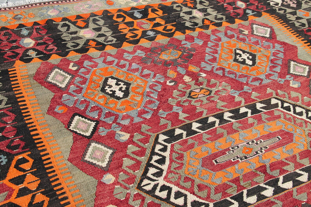 Vintage Kilim Rug 305cm x 221cm Handmade Western Turkey