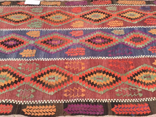 Vintage Kilim matto 306cm x 153cm käsintehty kalkkuna 60 vuotta vanha