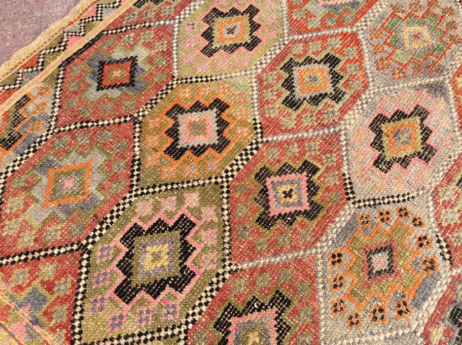 Tappeto Kilim vintage 307 cm x 178 cm dalla Turchia