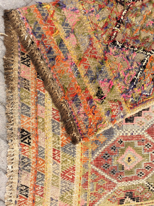 Tappeto Kilim vintage 307 cm x 178 cm dalla Turchia