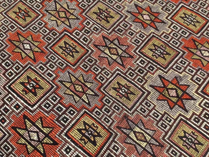 Tappeto Kilim vintage 310 cm x 161 cm dalla Turchia occidentale