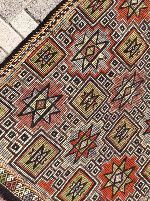 Tappeto Kilim vintage 310 cm x 161 cm dalla Turchia occidentale