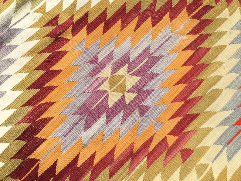 Vintage Kilim -matto 310cm x 171cm Käsintehty villapuuvilla