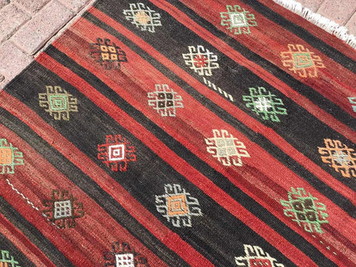 Tappeto vintage kilim 310 cm x 209 cm dalla Turchia occidentale