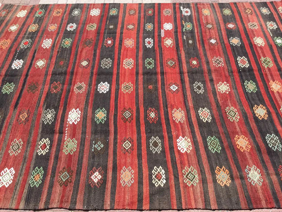 Vintage Kilim Rug 310cm x 209cm From Western Turkey