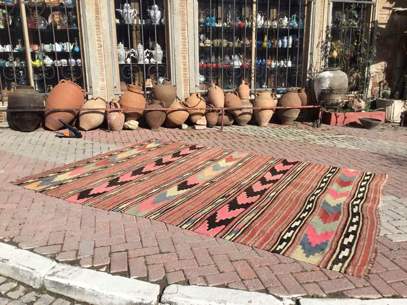 Vintage Kilim Rug 315cm x 233cm Western Turkey