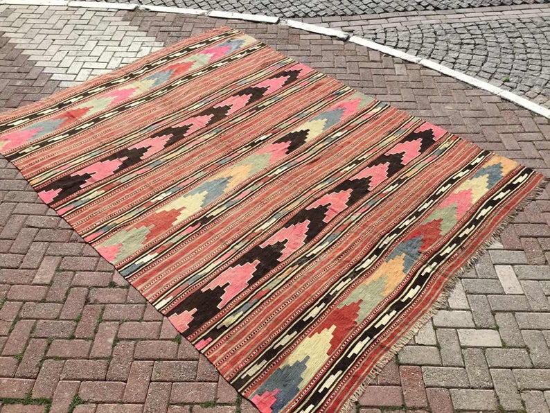 Vintage Kilim Rug 315cm x 233cm Western Turkey