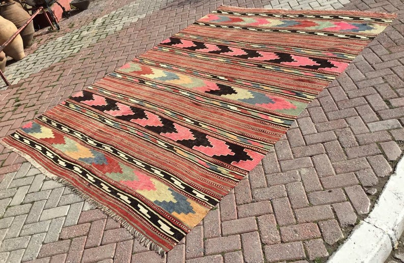 Vintage Kilim Rug 315cm x 233cm Western Turkey
