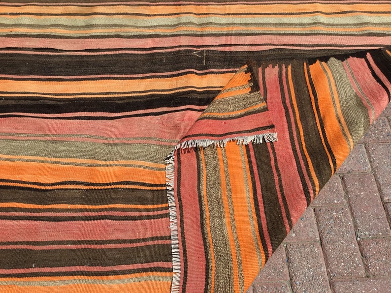 Vintage Kilim -matto 322cm x 171cm Itä-Turkin villapuuvilla