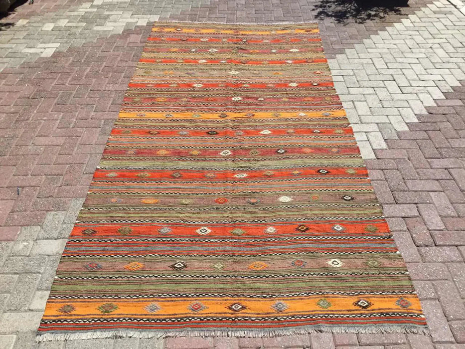 Tappeto Kilim vintage 335 cm x 164 cm Prodotto in Turchia