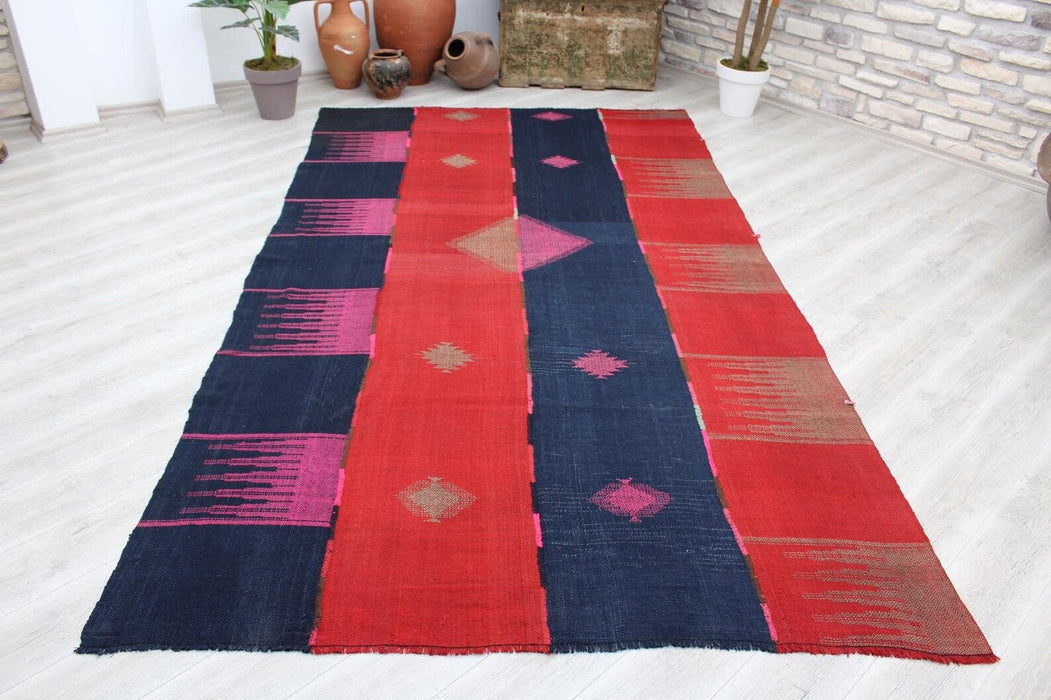 Vintage Kilim -matto 337cm x 193cm Valmistettu Turkissa