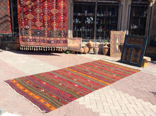 Vintage Kilim Rug 357cm x 162cm Handmade Western Turkey