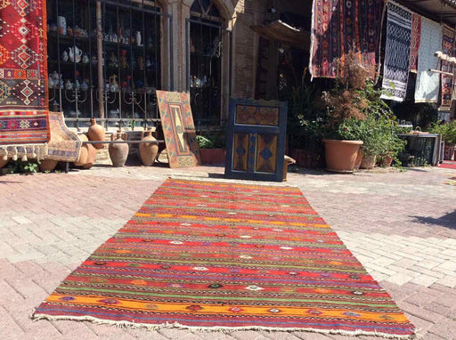 Vintage Kilim Rug 357cm x 162cm Handmade Western Turkey