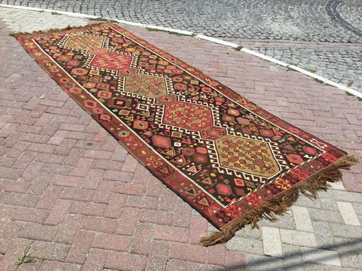 Vintage Kilim -matto 362cm X 141cm Itä-Turkki