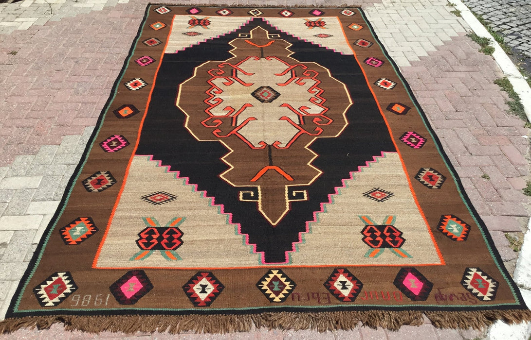 Vintage Kilim -matto 365cm x 210cm Itä-Turkista