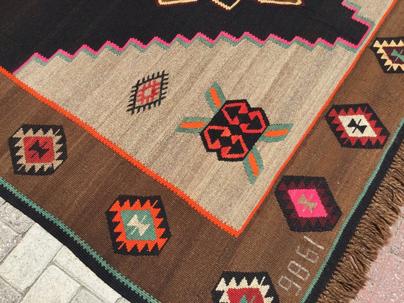 Vintage Kilim -matto 365cm x 210cm Itä-Turkista