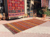 Vintage Kilim Rug 389cm x 174cm Handcrafted Wool Cotton