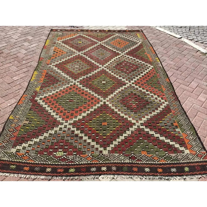 Vintage Kilim Rug Rebecca 206Cm X 340Cm Handcrafted