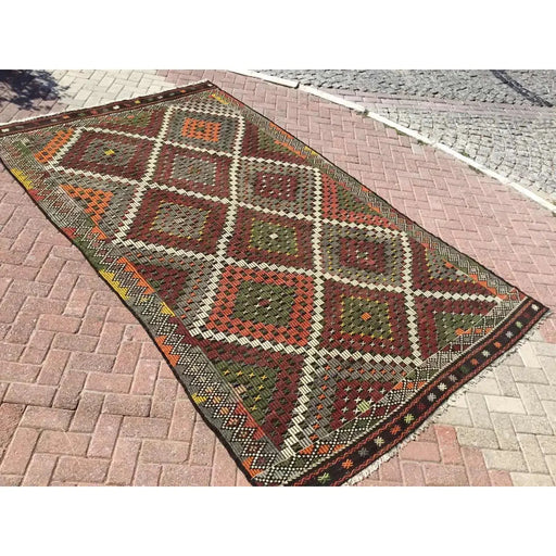 Vintage Kilim Teppe Rebecca 206 Cm X 340 Cm Håndlaget