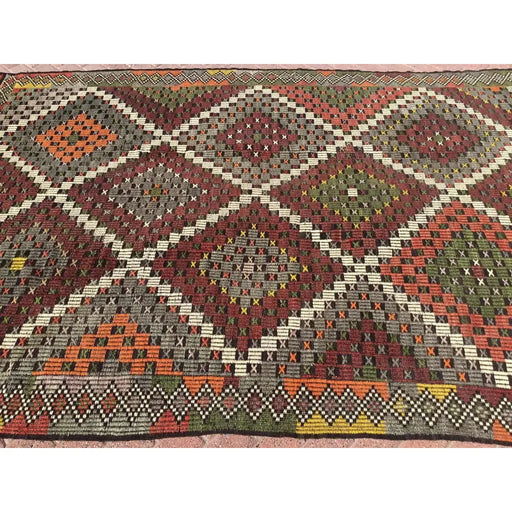 Vintage Kilim Teppe Rebecca 206 Cm X 340 Cm Håndlaget