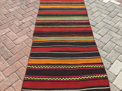 Vintage Kilim Runner 280cm x 83cm turkkilainen matto #240