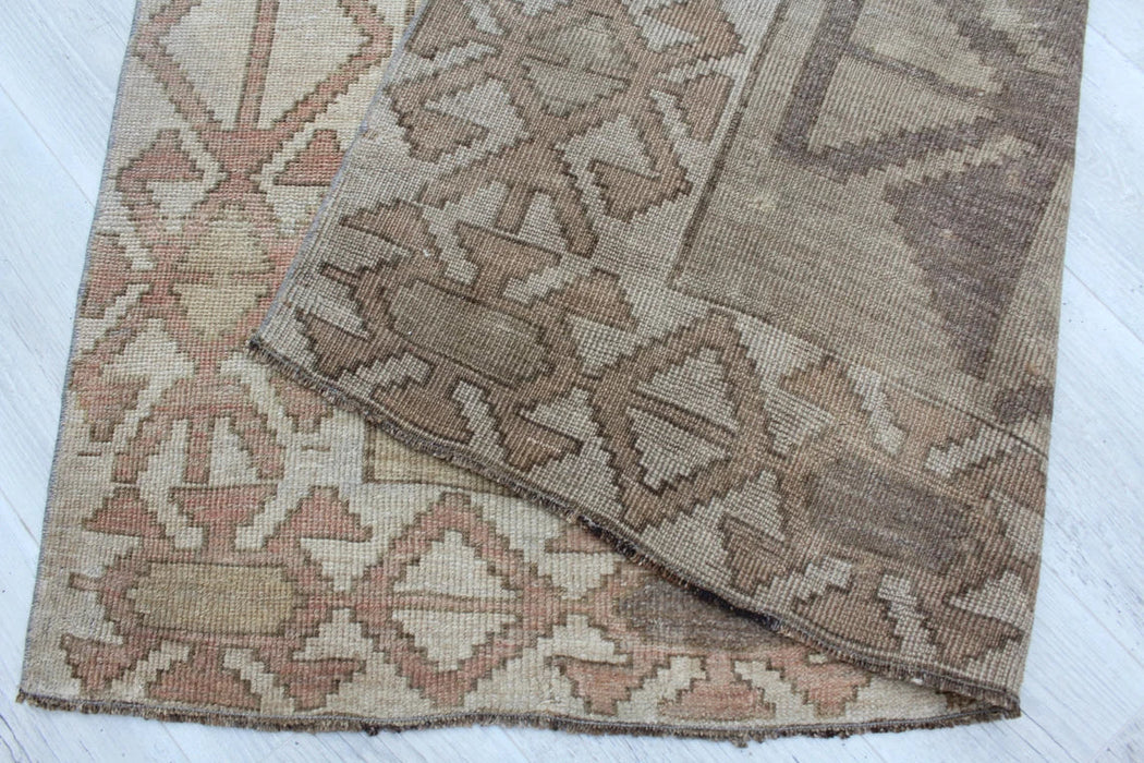 Vintage Kelim Runner Rug 156cm x 378cm Handgemaakte wol