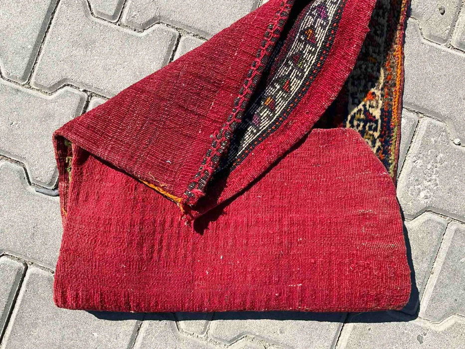Vintage Kurdish Handmade Mini Rug 89cm x 53cm
