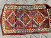 Vintage Kurdish Handmade Mini Rug 89cm x 53cm