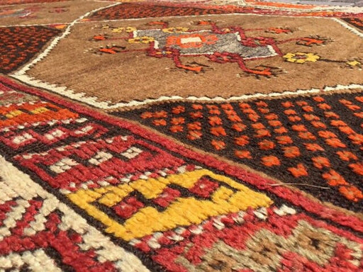 Vintage Kursish Handknotted Rug 348cm x 132cm