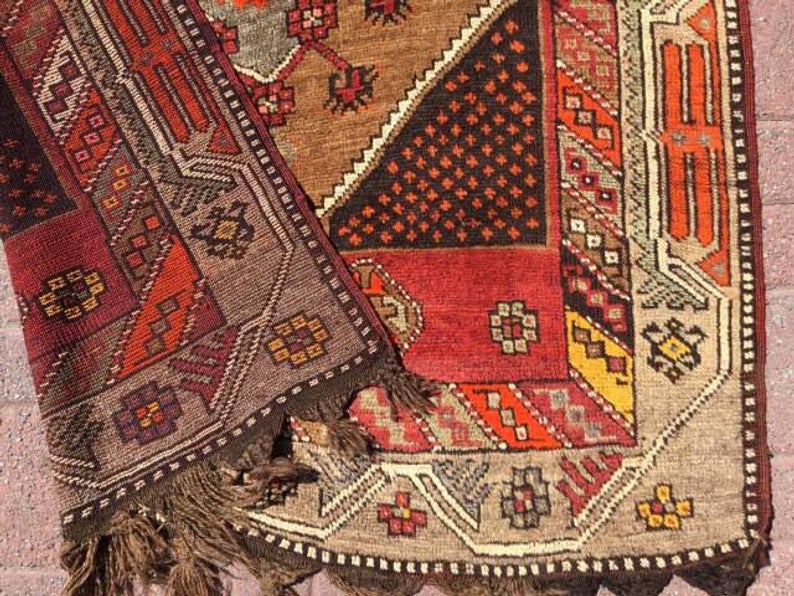 Vintage Kursish Handknotted Rug 348cm x 132cm