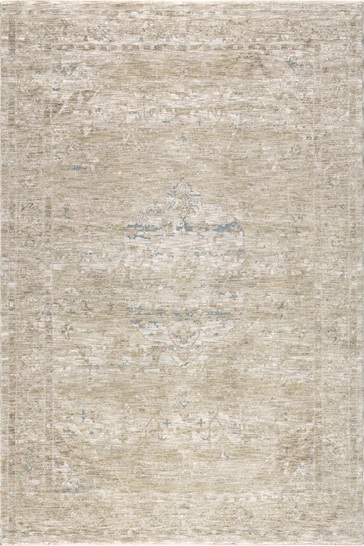 Vintage vaalea beige medaljonkialueen matto 150cm x 240cm