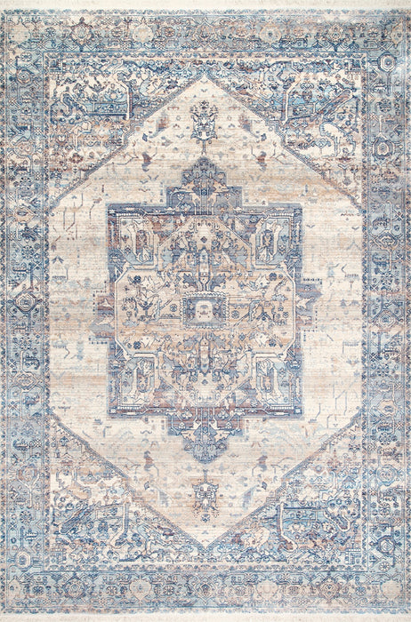 Tappeto vintage azzurro 160x230 cm