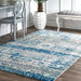 Vintage Light Blue Persian Area Rug 160x230 cm